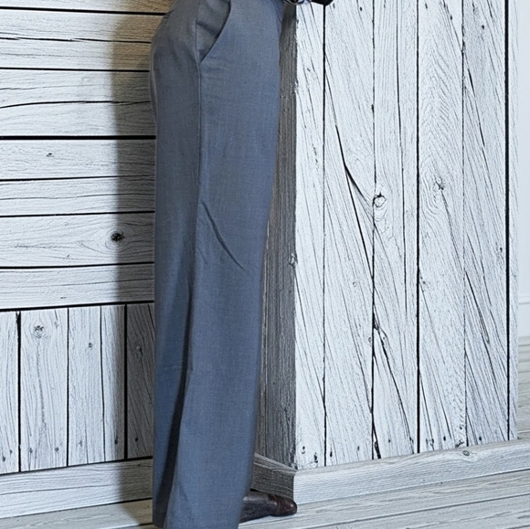 Calvin Klein Charcoal Flare Leg Trousers - Picture 5 of 10